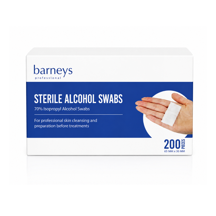 Barneys Alcohol Swabs 70% Isopropyl Alcohol - 200 Pieces