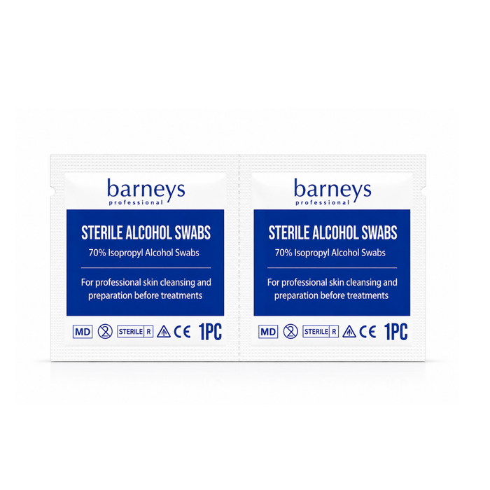 Barneys Alcohol Swabs 70% Isopropyl Alcohol - 200 Pieces