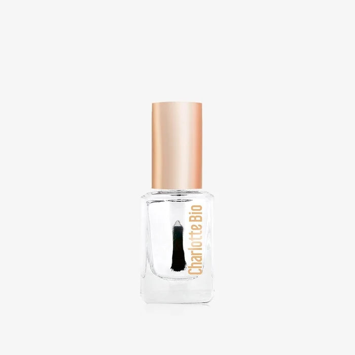 Base coat vegan Charlotte Bio, flacon et pinceau