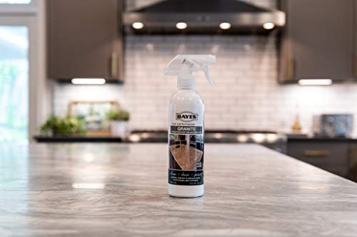 Bayes Premium Eco-Friendly Granite Countertop Cleaner and Rejuvenator Spray, 16-Ounce