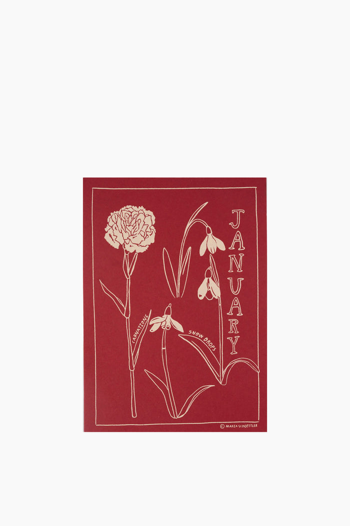 Birth Month Flower Print