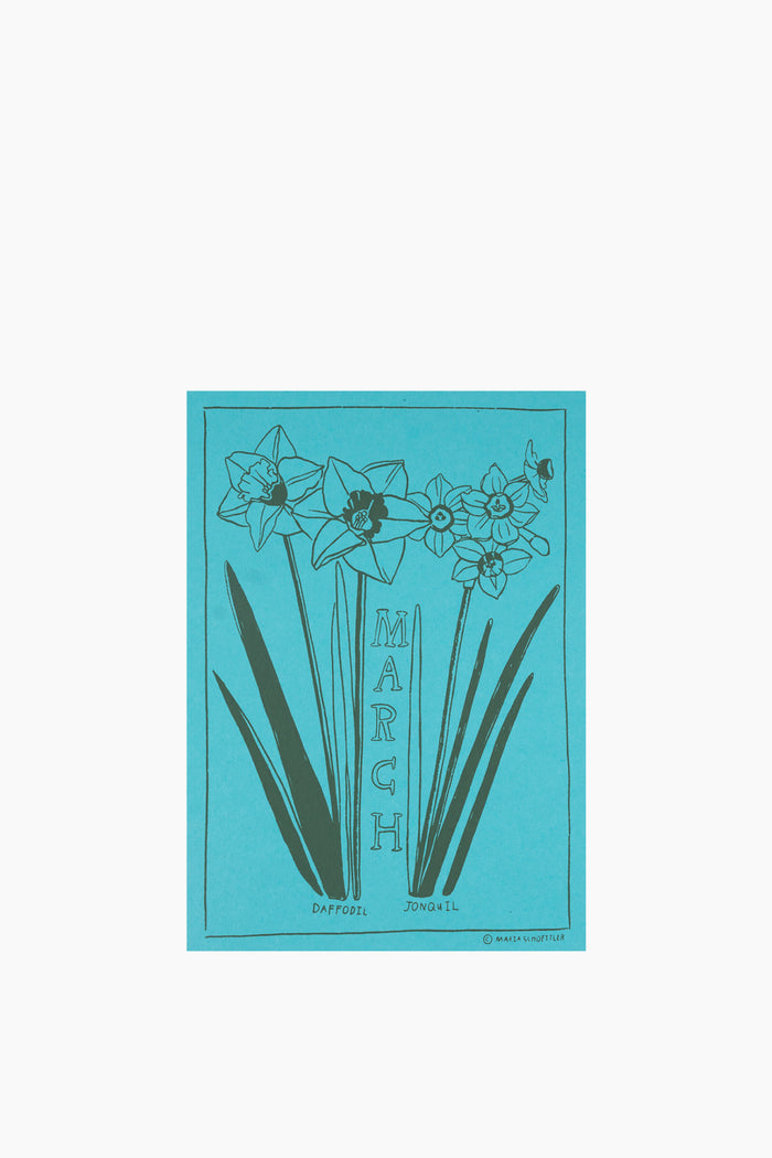 Birth Month Flower Print