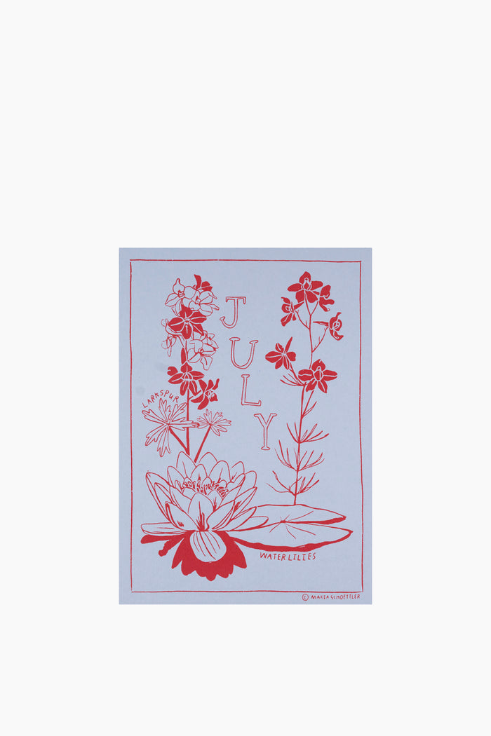 Birth Month Flower Print