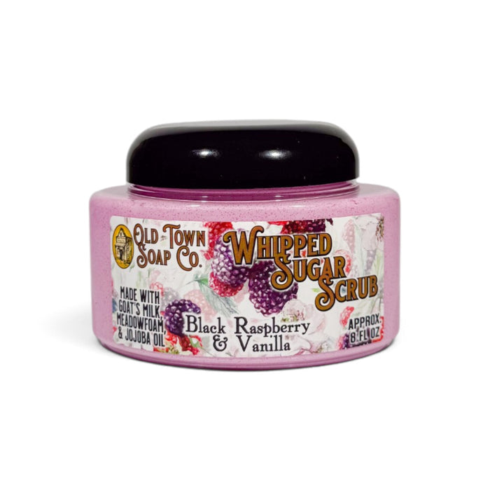 Black Raspberry & Vanilla Whipped Sugar Scrub Soap