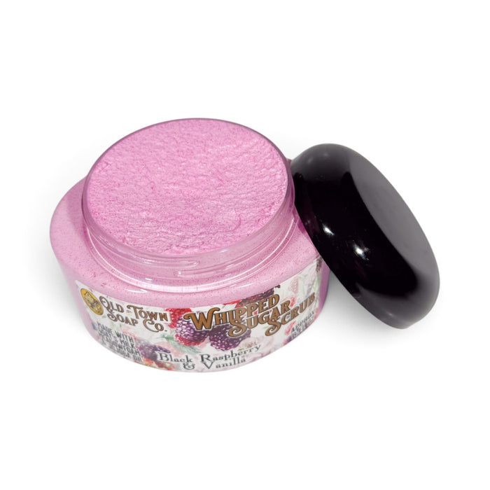 Black Raspberry & Vanilla Whipped Sugar Scrub Soap
