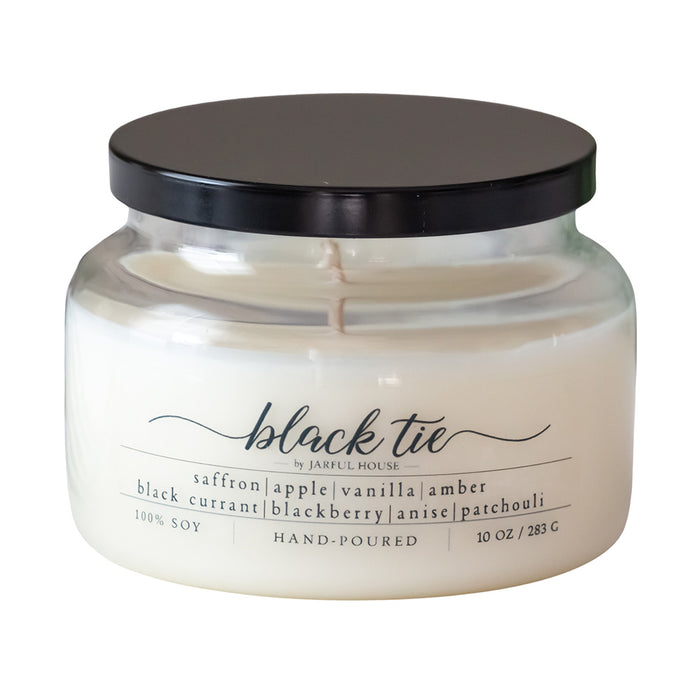 Black Tie Soy Candle  10 oz - Jarful House