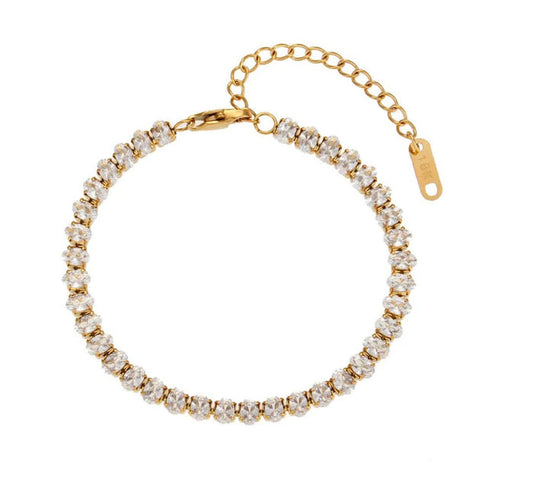 Bracelet-Heirloom Crystal Tennis