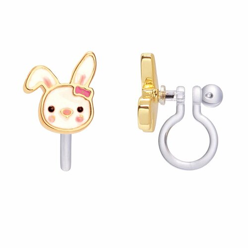 Bunny Earrings: Clip - On + Studs - Olita Gifts & Goods