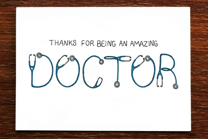 Card for a doctor - Thank You - THE NONSENSE MAKER