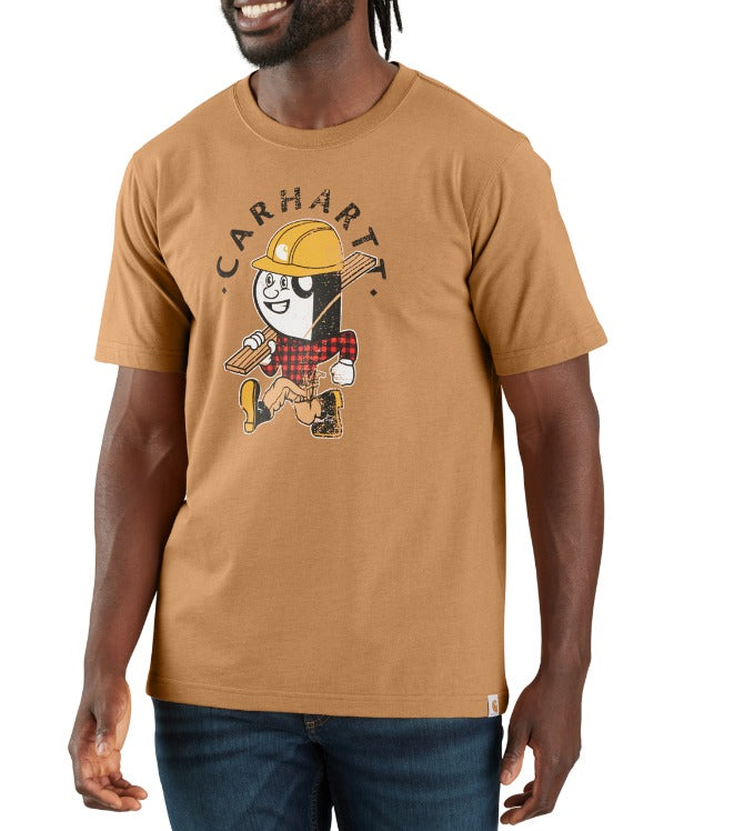 Carhartt 106534 Relaxed Fit Lightweight Short-Sleeve Carpenter Graphic T-Shirt