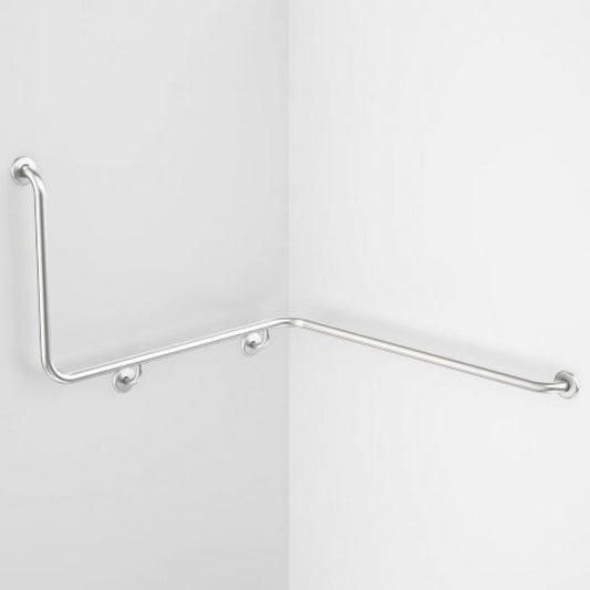 Caroma Care Support 687467SS 90 Degree Angled Grab Rail 1100x1030 Right Hand