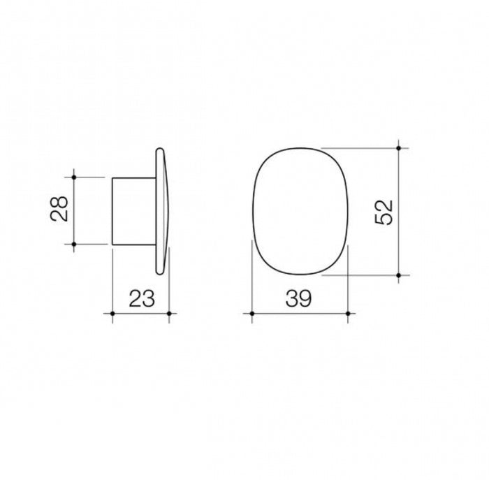 Caroma Contura II Robe Hook Small