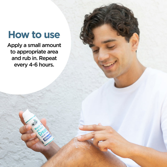 CBD Cream For Muscle & Joint: Cooling Formula 1000-3000mg