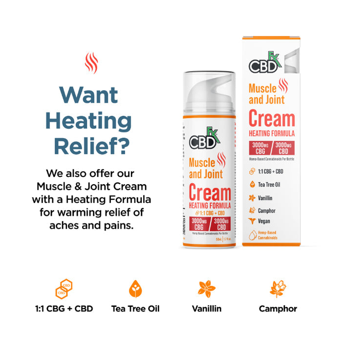 CBD Cream For Muscle & Joint: Cooling Formula 1000-3000mg