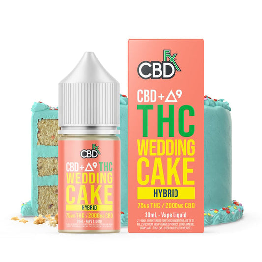 CBD + Delta-9 THC Vape Juice: Wedding Cake
