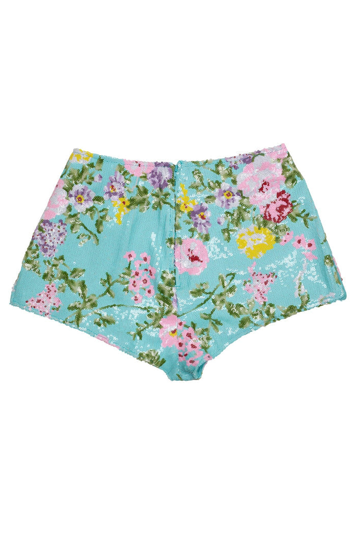 CHEEKZ-SEQ Jeffrey Campbell Shorts Blue Combo