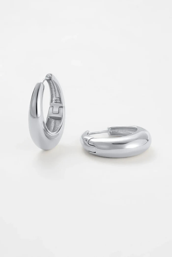 Cleo Hoop - Silver