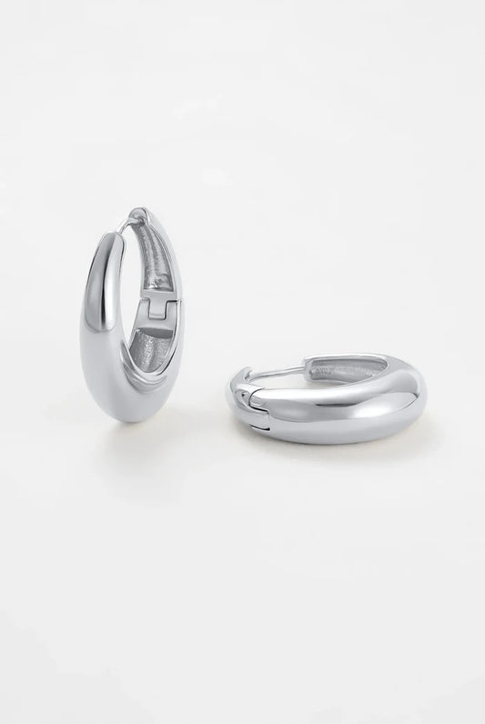 Cleo Hoop - Silver