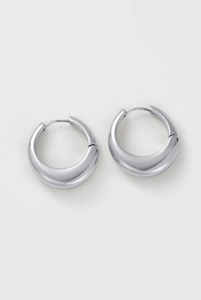 Cleo Hoop - Silver