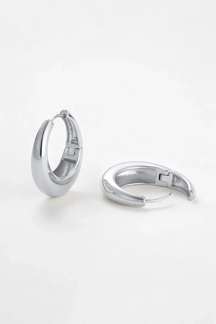 Cleo Hoop - Silver