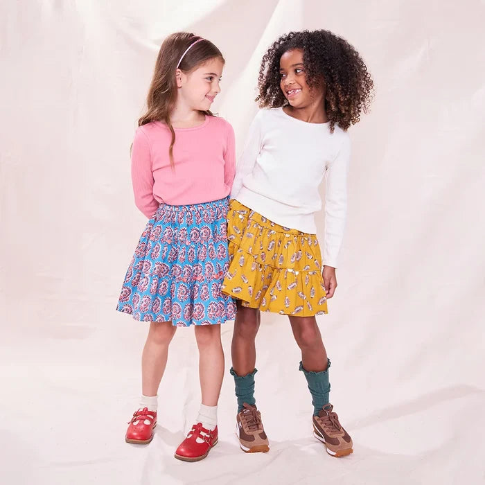 Coop Kids By Pink Chicken Long Sleeve Seesaw Rib Tee in Cream