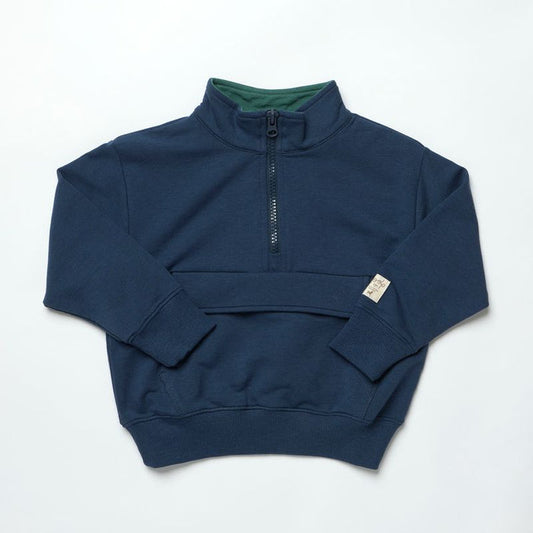 Coop Kids By Pink Chicken Recess Half Zip in Navy