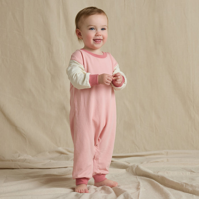 Coop Kids By Pink Chicken Runaround Jumpsuit in Pink Color Block