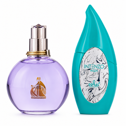 Coral Fresh Bloom Collection | Lanvin Éclat d'Arpège 100ml + Coral Intenzo Aqua 100ml | Women's Eau de Parfum Duo