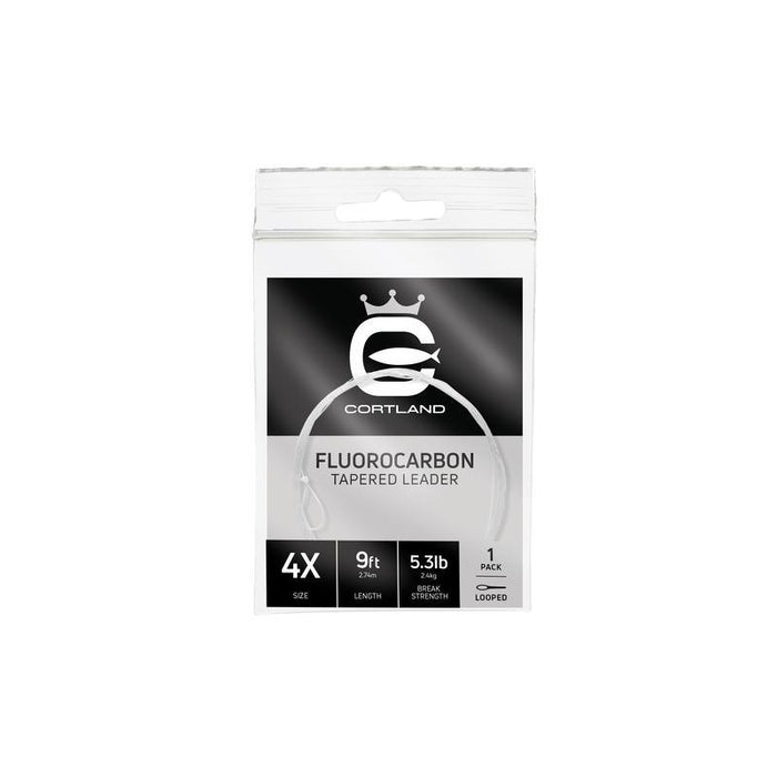 Cortland Fluorocarbon Tapered Leader 9ft