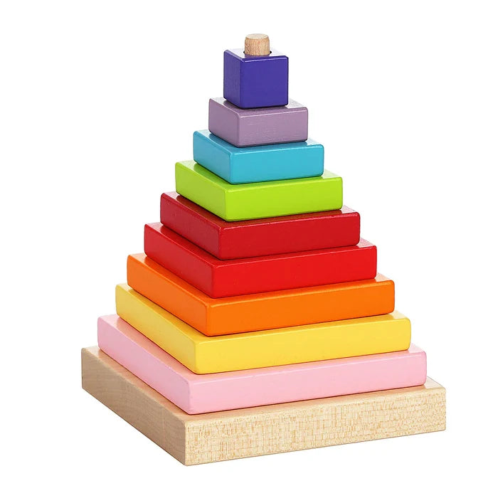Cubika Wooden Pyramid Stacker
