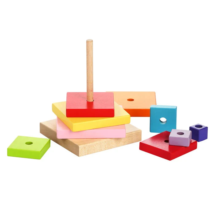 Cubika Wooden Pyramid Stacker