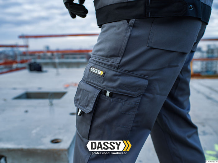 Dassy Oxford 245 g Work Trousers with Cordura Knee Pad Pockets