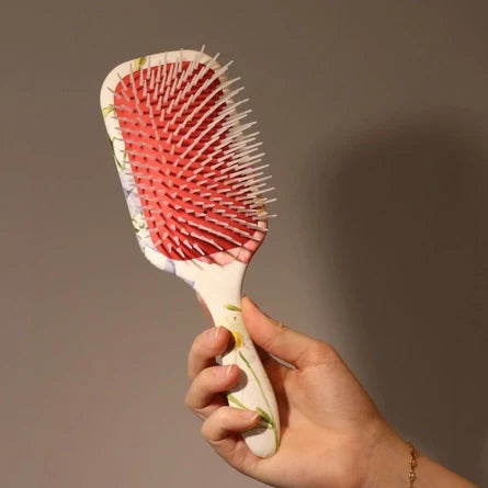 Denman D38 Floral Fantasies Power Paddle Brush