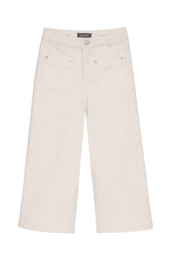 DL1961 Lily Wide Leg Jean-White
