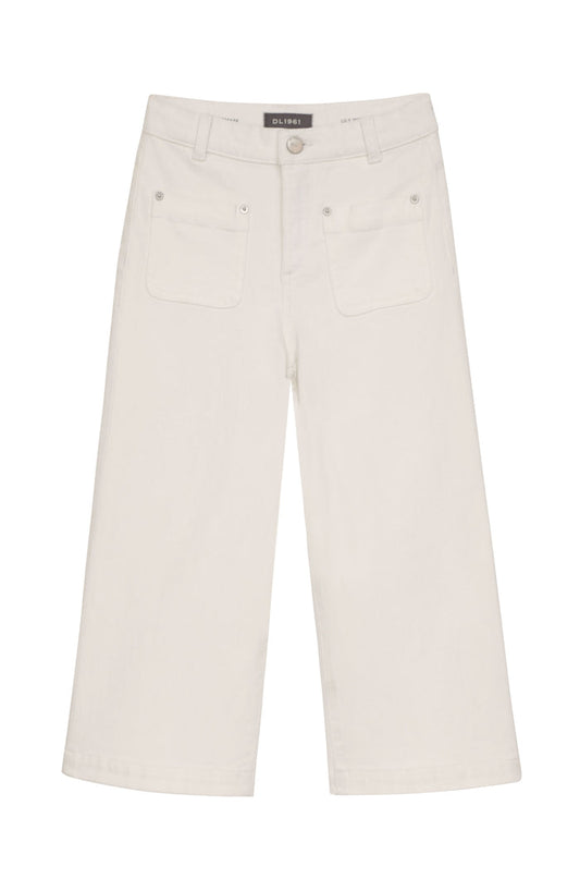 DL1961 Lily Wide Leg Jean-White