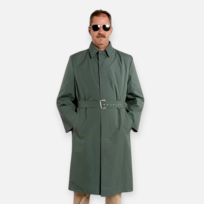 East German DDR Police Rain Trench Coat / Green