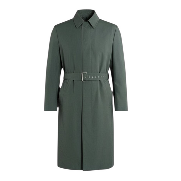 East German DDR Police Rain Trench Coat / Green