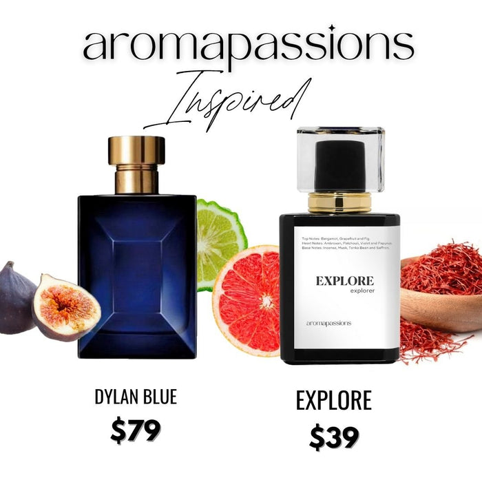EXPLORE | Inspired by VERSACE DYLAN BLUE | Dylan Blue Dupe Pheromone Perfume - aromapassions
