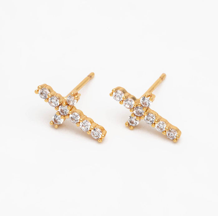 Faith Studs 18K - Olita Gifts & Goods