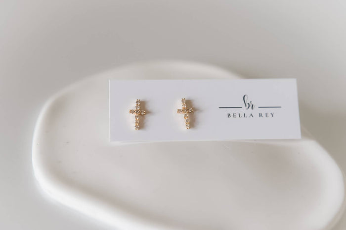 Faith Studs 18K - Olita Gifts & Goods
