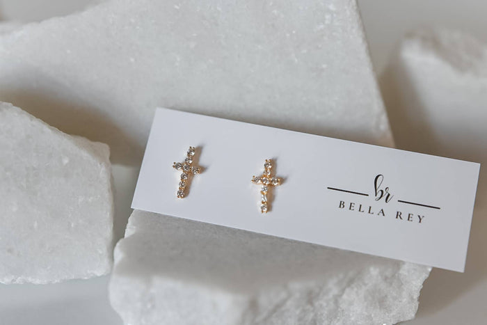 Faith Studs 18K - Olita Gifts & Goods