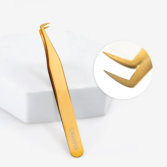 Lash Tweezers F-SWG-05 Fiber Tips 85 Degree| Swaniya Lashes