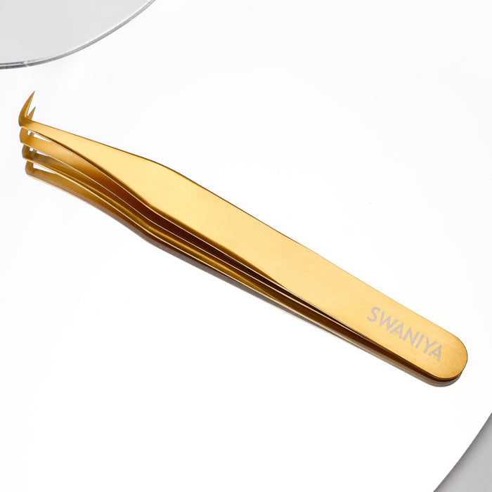 Lash Tweezers F-SWG-05 Fiber Tips 85 Degree| Swaniya Lashes