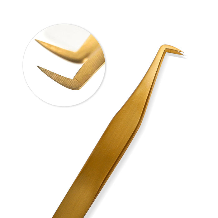 Lash Tweezers F-SWG-05 Fiber Tips 85 Degree| Swaniya Lashes
