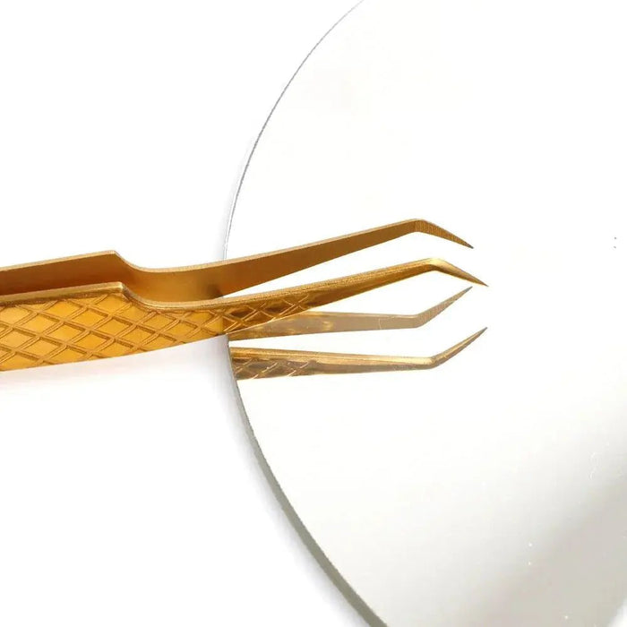 Fiber Tip Tweezers 45 degree F-SWG-04| Swaniya Lashes