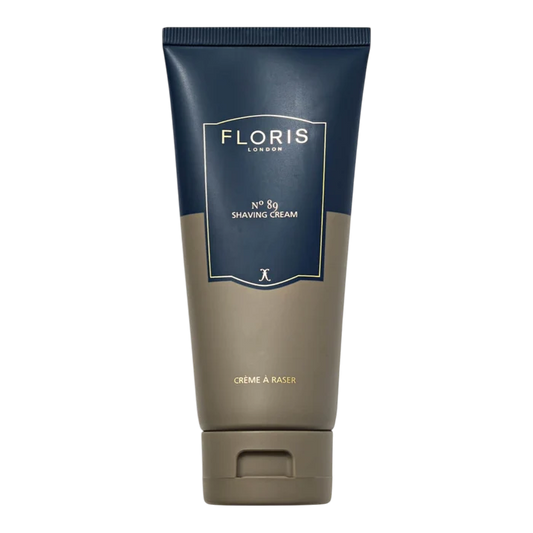 Floris London No. 89 barberkrem i tube med blå og olivengrønn design