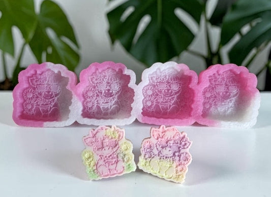 Flower Highland Cow Mold
