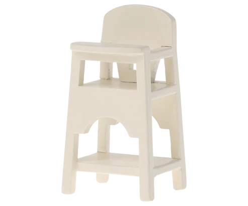 Maileg - Furniture For Mouse - High Chair - Off White