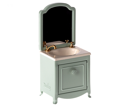 Furniture For Mouse - Sink Dresser With Mirror - Mint
