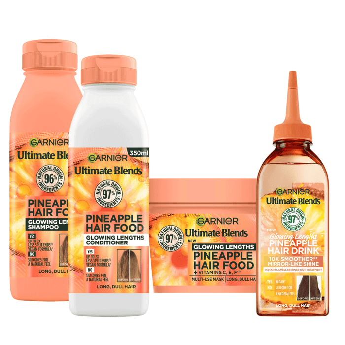 Garnier Ultimate Blends Pineapple & Amla Hair Food Bundle